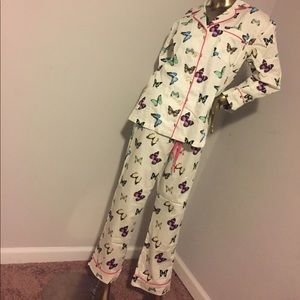 💋Butterfly print classic PJ set